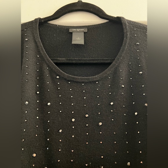 Black Ann Taylor dress with black sparkles - Picture 3 of 3